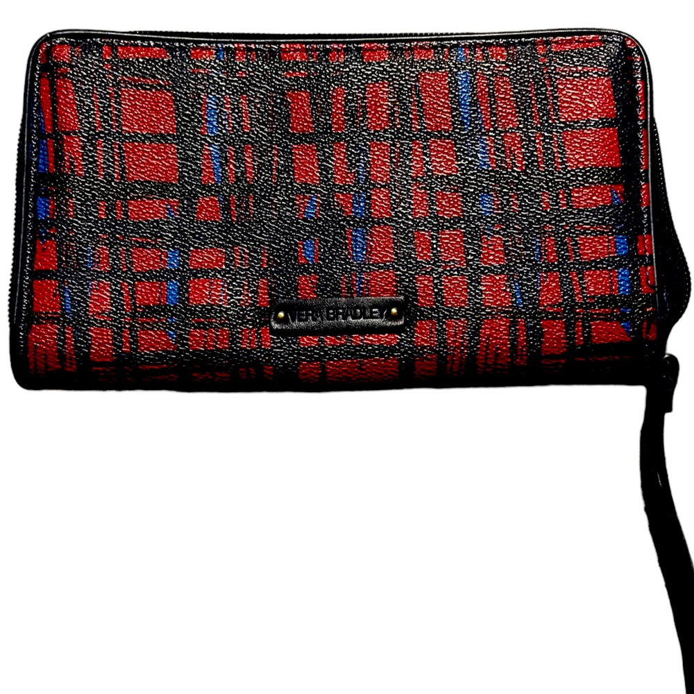 Vera Bradley Wallet/Wristlet in modern plaid design